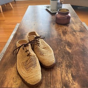 Robert Clergerie woven mules